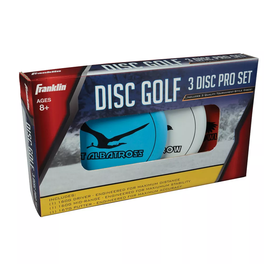 Franklin Sports 3-pk. Disc Golf Discs 2 Franklin Sports 3-pk. Disc Golf Discs - Image 2