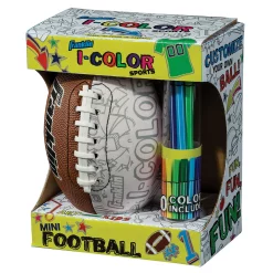 Franklin Sports I-Color Customizable Mini Football & Markers Set
