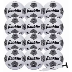 Franklin Sports 12-Pack Size 4 F-100 Soccer Balls with Pump