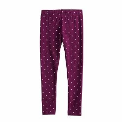 Girls 4-12 Jumping Beans® Solid Leggings -Kohls shop 4487703 Berry Dot