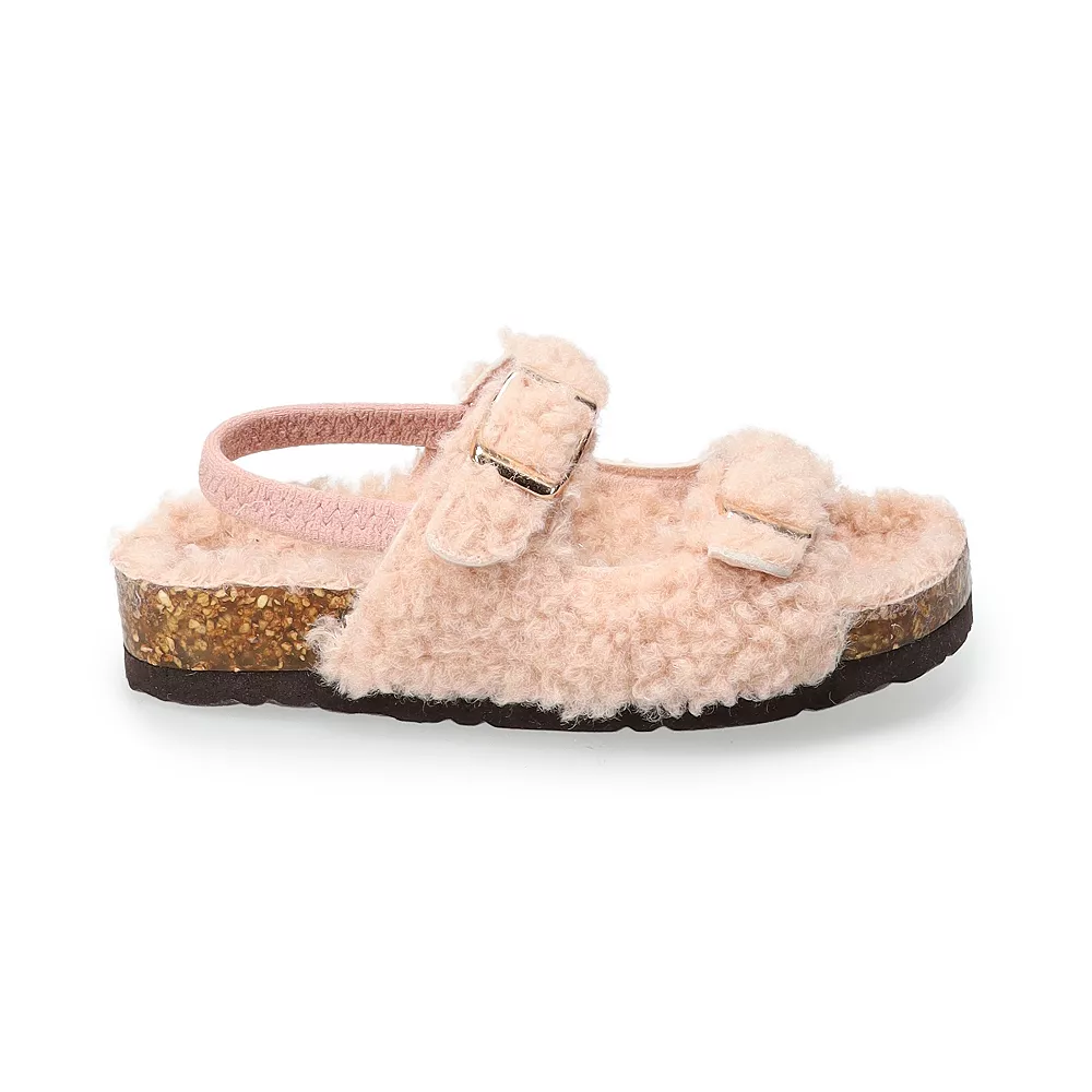 Jumping Beans® Magnetizing Toddler Girls' Faux-Fur Slide Sandals 3 Jumping Beans® Magnetizing Toddler Girls' Faux-Fur Slide Sandals - Image 3