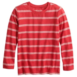 Kids 4-12 Jumping Beans® Striped Tee -Kohls shop 5013603 Delicious Cherry Red