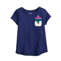 Toddler Girl Jumping Beans® Short Sleeve High-Low Pocket Tee