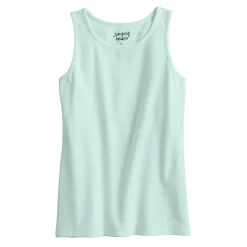 Girls 4-12 Jumping Beans® Essential Ribbed Tank Top -Kohls shop 5237540 Aqua