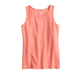 Girls 4-12 Jumping Beans® Essential Ribbed Tank Top -Kohls shop 5237540 Coral