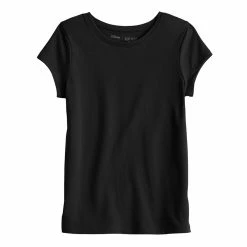 Girls 4-12 Jumping Beans® Essential Crewneck Tee -Kohls shop 5239494 Black