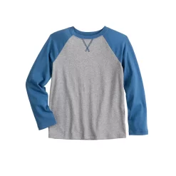 Kids 4-12 Jumping Beans® Long Sleeve Raglan Tee -Kohls shop 5258579 Gray Heather Blue