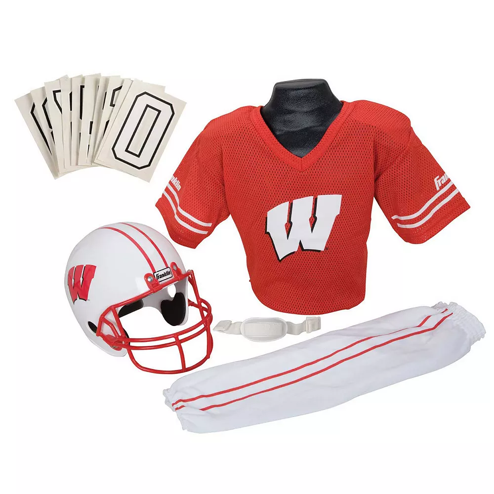 Franklin Sports Wisconsin Badgers Football Uniform 1 Franklin Sports Wisconsin Badgers Football Uniform