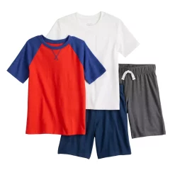 Boys 4-8 Jumping Beans® Tees & Shorts 4-Piece Set
