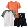 Boys 4-8 Jumping Beans® Tees & Shorts 3-Piece Set