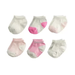Baby / Toddler Girl Jumping Beans® 6-Pack Low Cut Socks