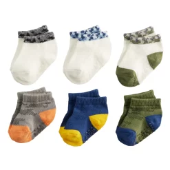 Baby / Toddler Boy Jumping Beans® 6-Pack Ankle Socks