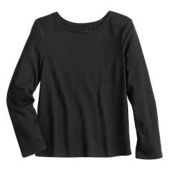 Toddler Girl Jumping Beans® Basic Long Sleeve Tee -Kohls shop 5574760 Black