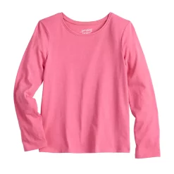 Toddler Girl Jumping Beans® Basic Long Sleeve Tee -Kohls shop 5574760 Pink