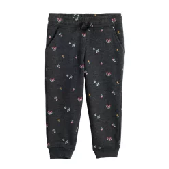 Toddler Girl Jumping Beans® Core Fleece Jogger Pants -Kohls shop 5583425 Gray Floral