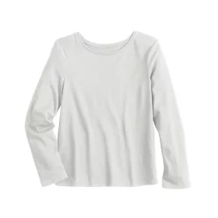 Girls 4-12 Jumping Beans® Long-Sleeve Basic Tee -Kohls shop 5584293 White