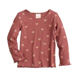 Toddler Girls Jumping Beans® Ribbed Tee 5 Toddler Girls Jumping Beans® Ribbed Tee -Kohls shop 5585373 Rainbow Rust