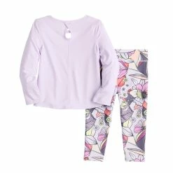 Toddler Girl Jumping Beans® Active Long Sleeve Keyhole Tee & Printed Leggings Set 7 Toddler Girl Jumping Beans® Active Long Sleeve Keyhole Tee & Printed Leggings Set -Kohls shop 5585390 ALT