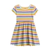 Toddler Girl Jumping Beans® Short Sleeve Ribbed Skater Dress