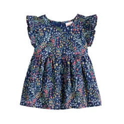 Toddler Girl Jumping Beans® Flutter Sleeve Baby Doll Top -Kohls shop 5587610 Floral Navy