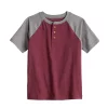Boys 4-12 Jumping Beans® Short Raglan Sleeve Henley Tee