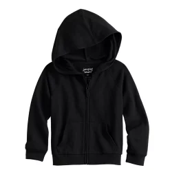 Girls 4-12 Jumping Beans® French Terry Zip-Up Hoodie -Kohls shop 5589401 Black