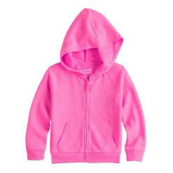 Toddler Girl Jumping Beans® French Terry Zip-Up Sweatshirt -Kohls shop 5590157 Hot Pink