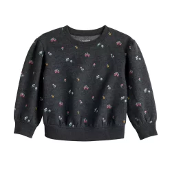 Toddler Girl Jumping Beans® Puff Sleeve Crewneck Sweatshirt -Kohls shop 5591742 Gray