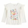 Toddler Girl Jumping Beans® Adaptive Easy Dressing & Abdominal Access Ruffle Shoulder Graphic Tee