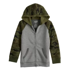 Boys 4-12 Jumping Beans® Adaptive Easy Dressing, Abdominal Access, & Sensory Friendly Raglan Hoodie