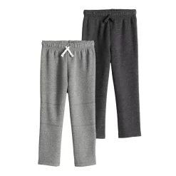 Toddler Boy Jumping Beans® Fleece Open Leg Sweatpants 2-Pack -Kohls shop 5597465 Charcoal