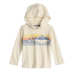 Toddler Boy Jumping Beans® Long Sleeve Hooded Graphic Tee -Kohls shop 5601534 Ivory Mountains