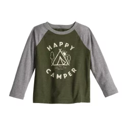 Toddler Boy Jumping Beans® Long Raglan Sleeve Graphic Tee -Kohls shop 5614172 Green