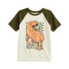 Boys 4-12 Jumping Beans® Short Raglan Sleeve Dino Active Graphic Tee