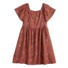 Girls 4-12 Jumping Beans® Flutter Sleeve Printed Dress
