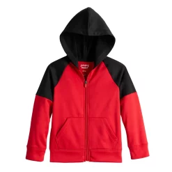 Boys 4-8 Jumping Beans® Colorblock Active Fleece Hoodie -Kohls shop 5636859 Red Black