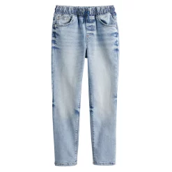 Boys 4-8 Jumping Beans® Super Tough Denim Pull-On Straight Leg Jeans -Kohls shop 5646909 Super Light Wash
