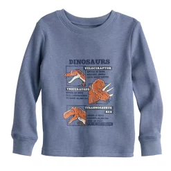 Toddler Boy Jumping Beans® Thermal Graphic Tee -Kohls shop 5651276 Gray Dino