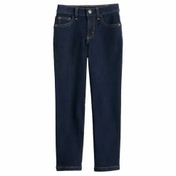 Boys 4-8 Jumping Beans® Straight Fit Denim Jeans in Regular, Slim, & Husky -Kohls shop 5653061 Solid Dark