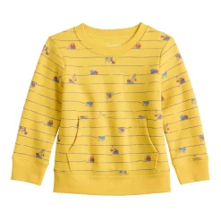 Kids 4-12 Jumping Beans® Adaptive Easy Dressing, Sensory Friendly, & Abdominal Access Fleece Sweatshirt -Kohls shop 5659265 Construction Yellow