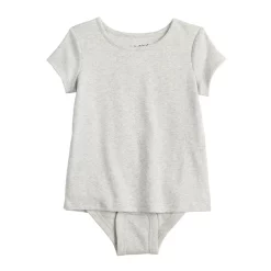 Toddler Girl Jumping Beans® Adaptive Abdominal Access Short Sleeve Tee Romper