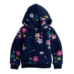 Girls 4-12 Jumping Beans® Cozy Sherpa Hoodie -Kohls shop 5702050 Blue Floral