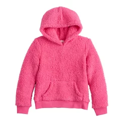 Girls 4-12 Jumping Beans® Cozy Sherpa Hoodie -Kohls shop 5702050 Pink