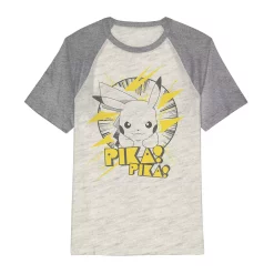 Boys 4-12 Jumping Beans® Pokemon Pikachu "Pika Pika" Short Raglan Sleeve Graphic Tee