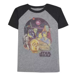 Boys 4-12 Jumping Beans® Star Wars Old School Short Raglan Sleeve Graphic Tee