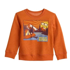 Toddler Jumping Beans® Adaptive Sensory Friendly Fleece "Wild By Nature" Graphic Sweatshirt