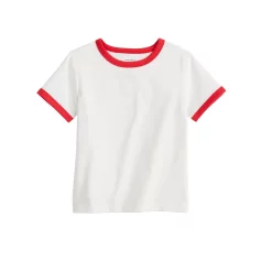 Toddler Jumping Beans® Essentials Ringer Tee -Kohls shop 5808535 Beige Red