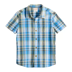 Boys 4-8 Jumping Beans® Button Front Shirt -Kohls shop 5814063 Morgan Blue Plaid