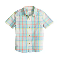 Toddler Boy Jumping Beans® Button Front Shirt -Kohls shop 5826924 Multi Color Plaid
