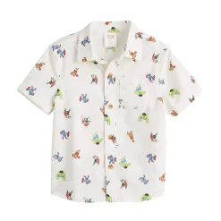 Toddler Boy Jumping Beans® Marvel Superheroes Button Front Shirt
